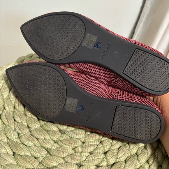 Rothy's The Point Rose Double Stitch Point Toe Slip On Knit Flats - Picture 15 of 15